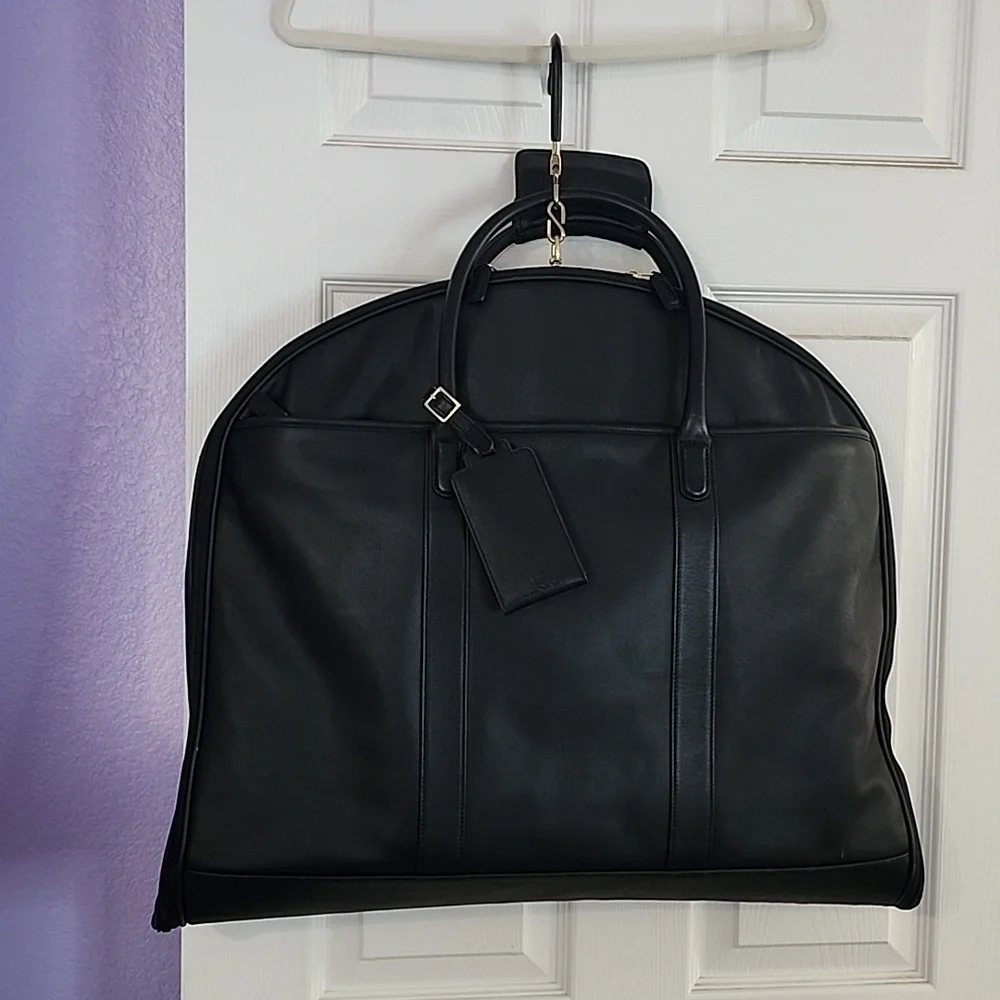 Rare Exclusive Lexus x Coach Limited Edition Black Leather Full Size Garment Bag